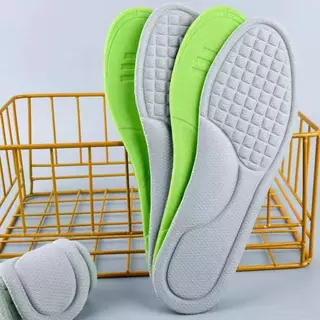 Dailt 2PCS ฟุต Orthopedic Shoe Sole Running Soft Memory Foam Insoles สําหรับรองเท้าผู้ชายผู้หญิงระงับกลิ่นกายดูดซับเหงื่อนวดพื้นรองเท้ากีฬา (TH)