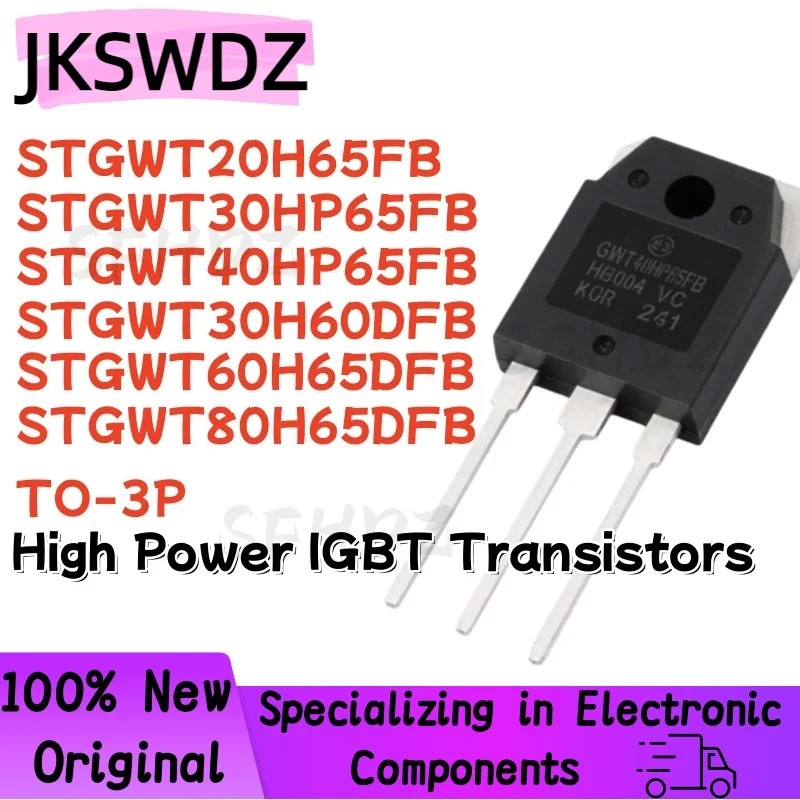 5PCS STGWT20H65FB STGWT30HP65FB STGWT40HP65FB STGWT30H60DFB STGWT60H65DFB STGWT80H65DFB ทรานซิสเตอร์