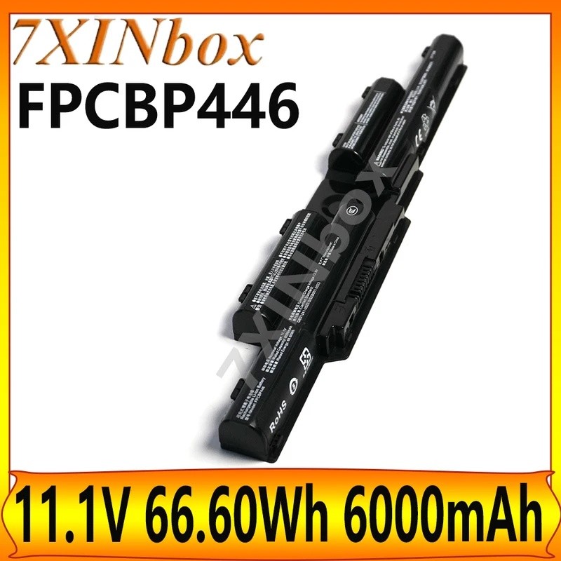 7XINbox FPCBP446 FMVNBP236 FPB0344S 11.1V 66.60Wh 6000mAh แบตเตอรี่แล็ปท็อปสําหรับ Fujitsu Lifebook 