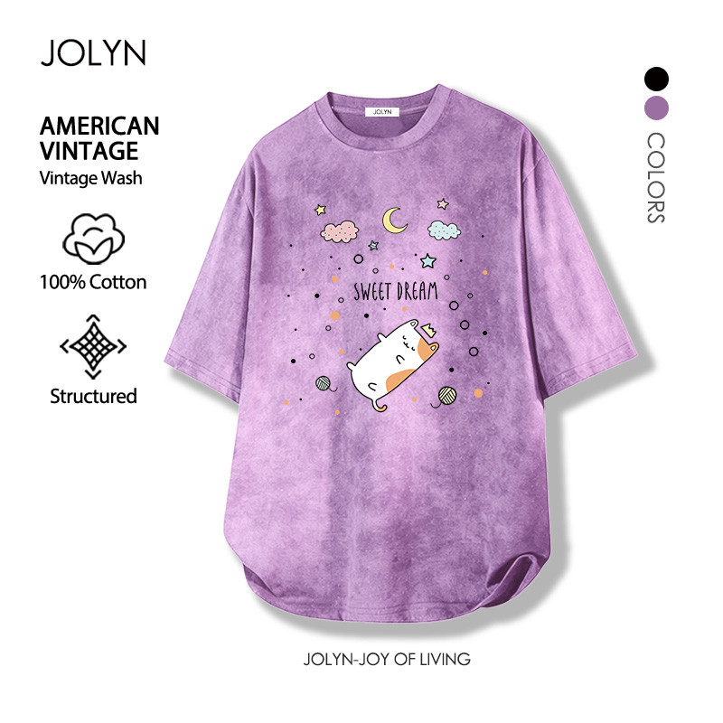 เสื้อยืดแขนสั้น สบายและนุ่ม ตัดเย็บดี ไม่ร้อน ฤดูร้อน รูปที่ 3