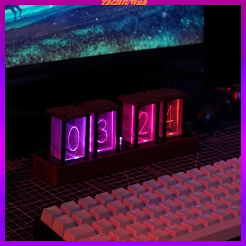 [Tachiuwa2] ชุดนาฬิกา Nixie Tube นาฬิกามัลติฟังก์ชั่นจําลอง Glow Tube Clock Digital
