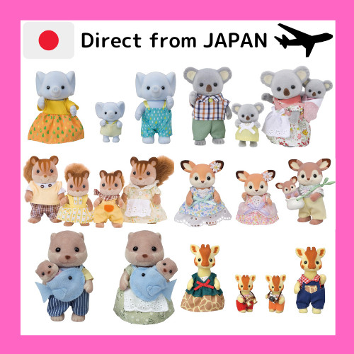 Sylvanian Families / Family Dolls [Squirrel/Otter/Giraffe/Koala/Deer/Elephant] / Direct from Japan