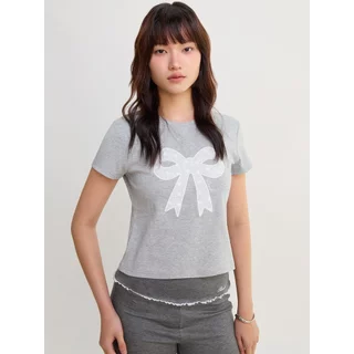 [Pomelo] เสื้อยืดคอกลมพิมพ์ลาย / Graphic Tee