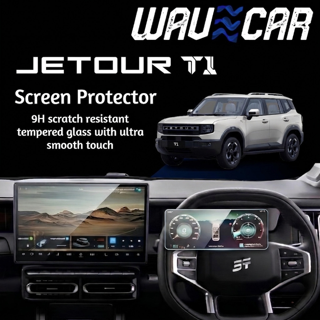 Jetour T1 ป้องกันหน้าจอกระจกนิรภัย Jetour T1 อุปกรณ์เสริม Matte HD Clear