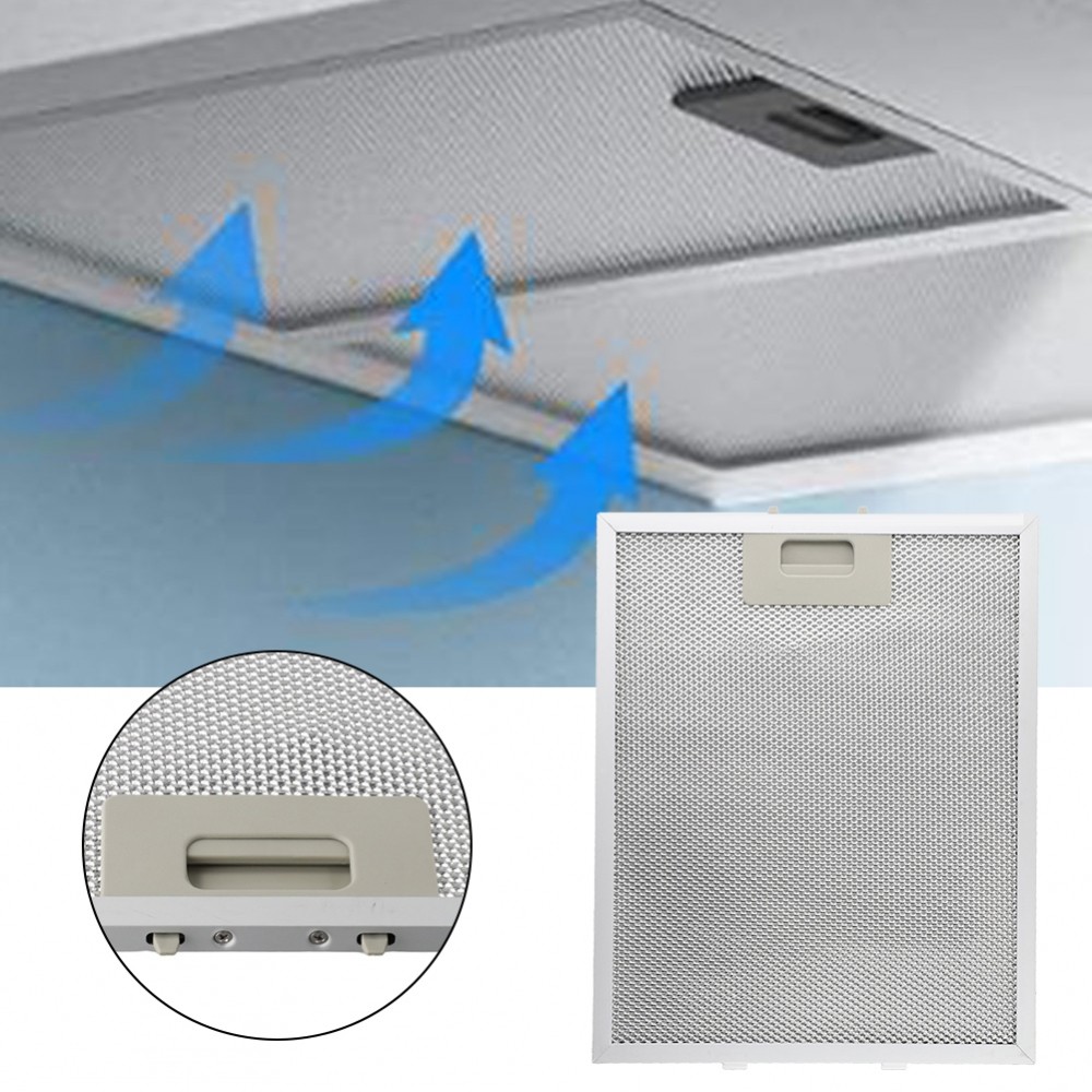 【BIG SALE】Cooker Hood Vent Filter for Air 294mm x 250mm Metal Mesh with 5 Layer Filtration-HAPY