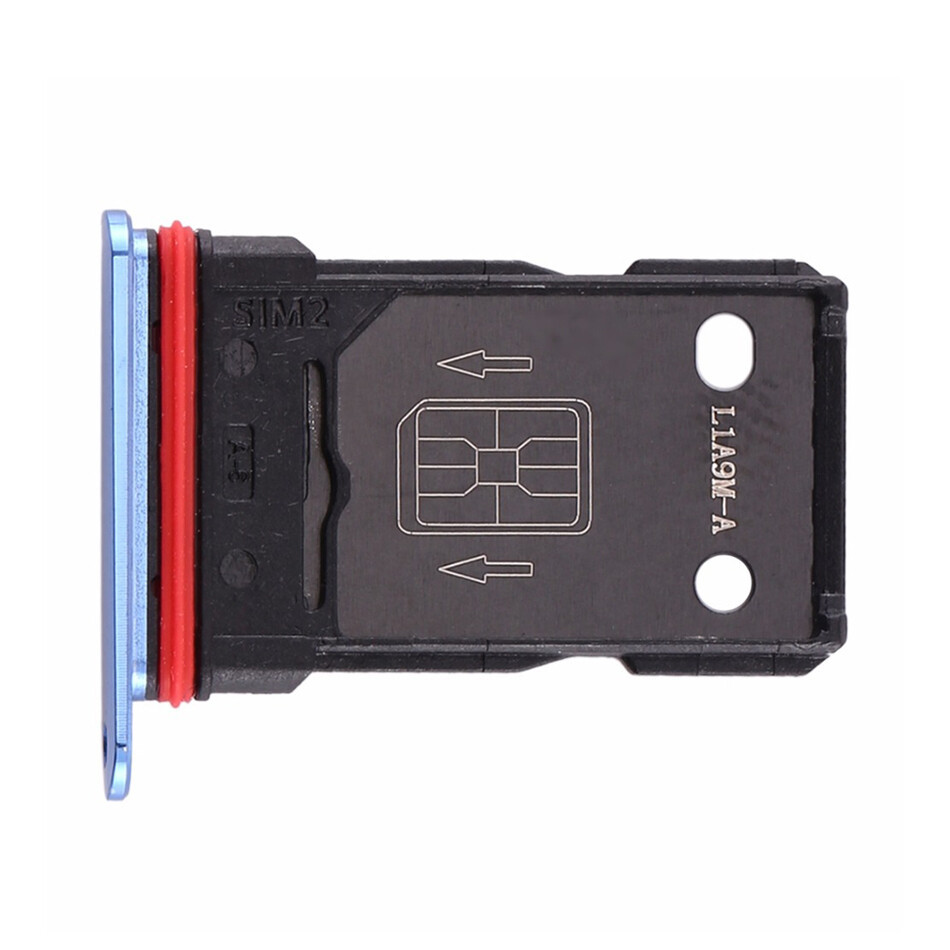 ใหม่ Nano-SIM Card Slot ผู้ถือถาดอะไหล่สําหรับ OnePlus 7T 1+7T สีฟ้า