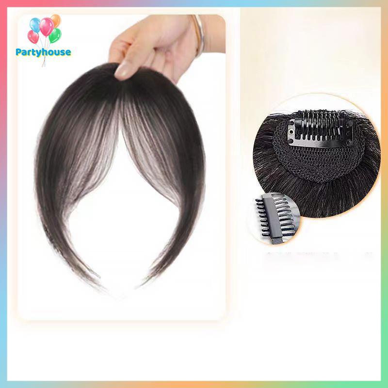UVIG> Air Bangs วิกผมสําหรับผู้หญิงหน้าผากธรรมชาติภาษาฝรั่งเศสคําปลอม Bangs Patch Seamless Bangs ใหม