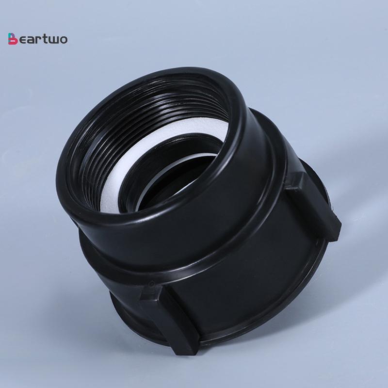 <beartwo-t> 1PC IBC Tank Adapter 75 มม.ถึง 60 มม.ด้ายหยาบอุปกรณ์สวนถังน้ํา Connector Nice