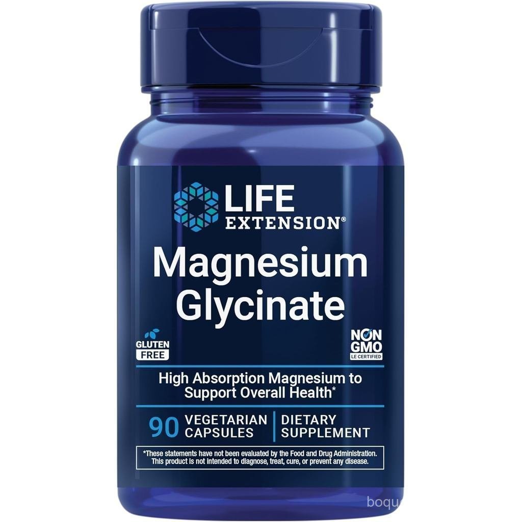 LifeExtensionGlycinateHeartNerveandHighlyabsorbableGlutenFreeNonGMOมังสวิรัติ90Capsules KIAY Z5GE