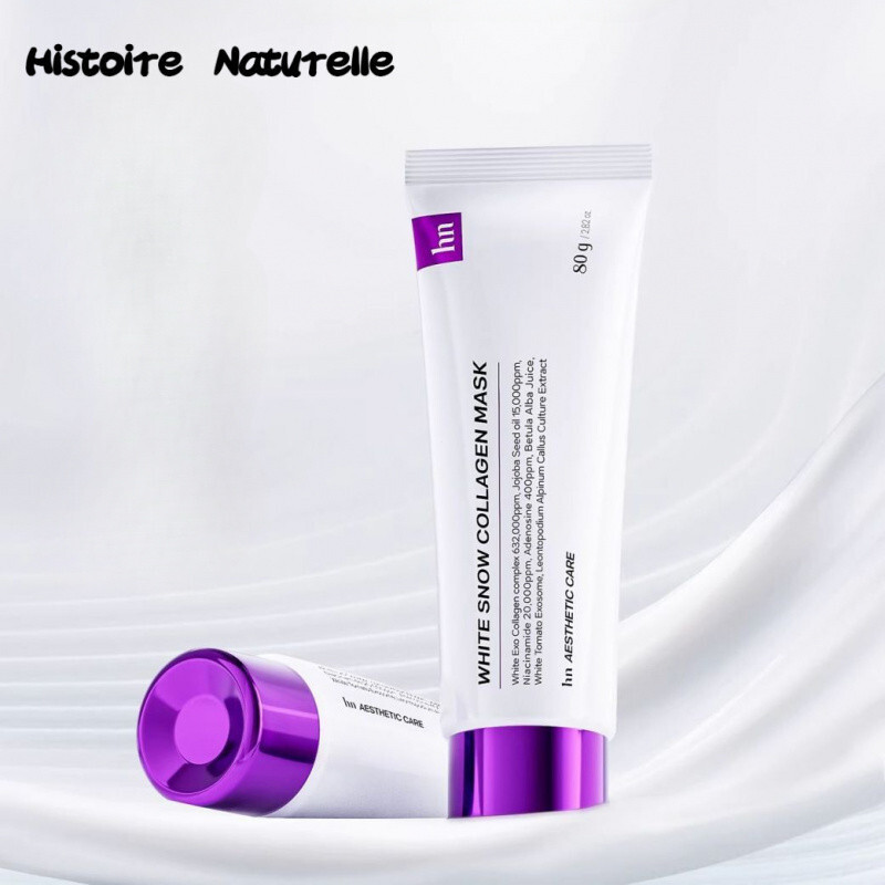 Kedy品⭐Histoire Naturelle/HN White Tomato Milk Skin Collagen Moisturizing Facial Mask ทากระชับต่อต้าน