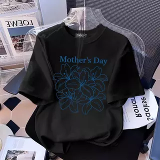 วันแม่แห่งชาติ【ใหม่】🔥 เสื้อแฟชั่น Oversize แขนสั้น โคตรนุ่ม ใส่สบาย พิมพ์ลาย #Love Mom4 COD
