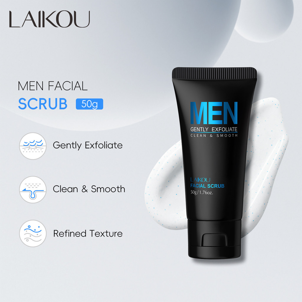 LAIKOU Mens Matte g Full English Facial Matte Ready Stock Quality Complete 3PS8