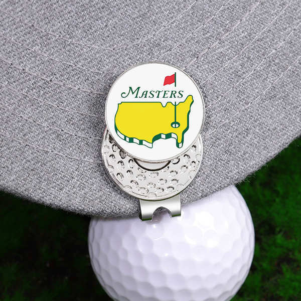 GOLF Hat Clip Metal Magnetic Clip with Merk Ball Mark GOLF Ball Mark GOLF Mark