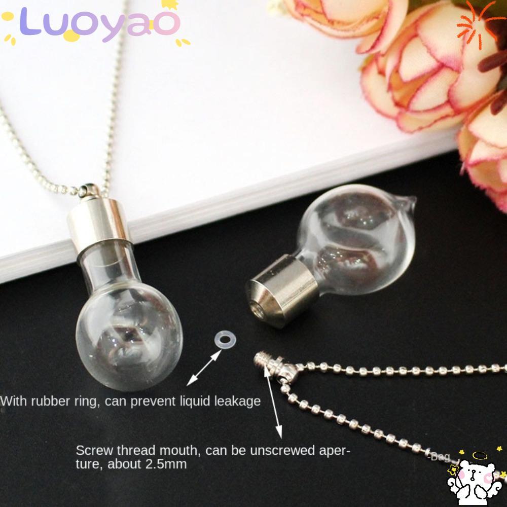ลูOYAO1 สร้อยคอ Vial, เถ้าเติมเติมเติมได้ Wishing Jars สร้อยคอ, เครื่องประดับ Urn พร้อมสร้อยคอจี้ขวด