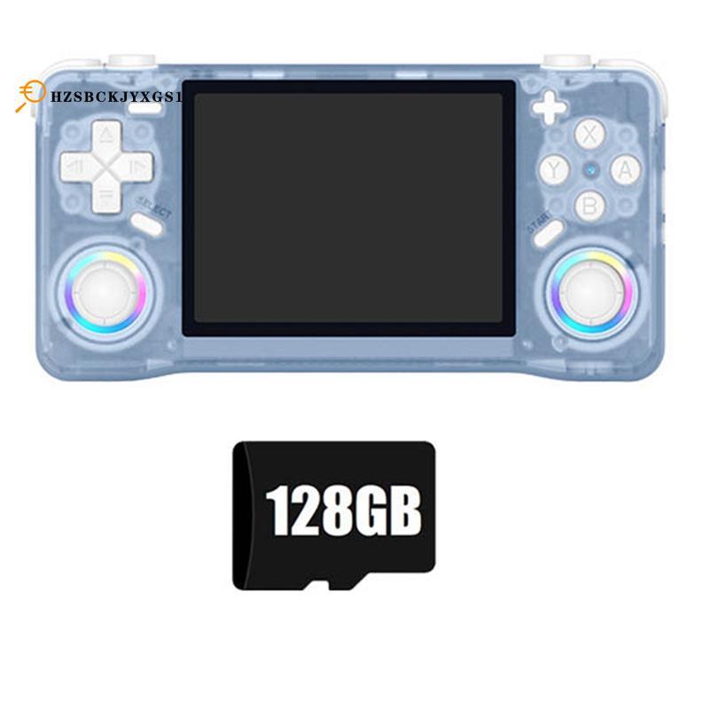 [hzsbckjyxgs1]แบบพกพา XF35H Retro คอนโซลวิดีโอเกมมือถือ 3.5 นิ้วหน้าจอ IPS WiFi Enabled 128G Preload