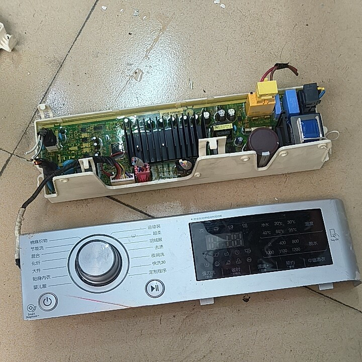 แผ่นวงจรหลักอินเวอร์เตอร์และแผ่นแสดงผลเครื่องซักผ้า LG รุ่น WD M51TNG45 รหัส EBR83467123 85054024