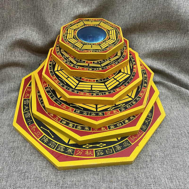 จัดหาเข็มทิศ Gossip Zhonggong Craft Medium พนมเปญเข็มทิศนูนเว้า Gossip Feng Shui Supplies Series/Col