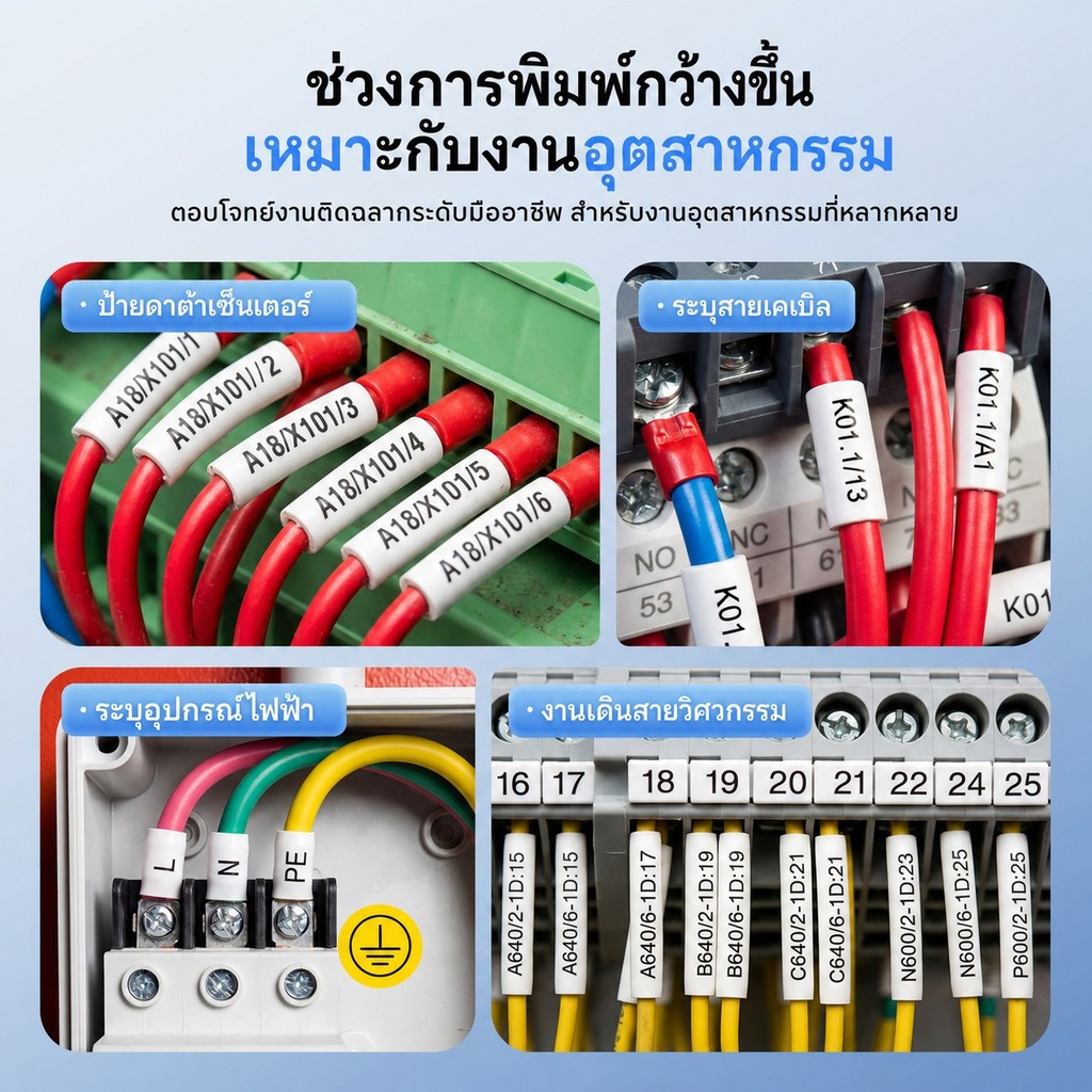 NIIMBOT طابعة أكمام كابلات وأنابيب انكماش C1 ‏300DPI — صورة 3