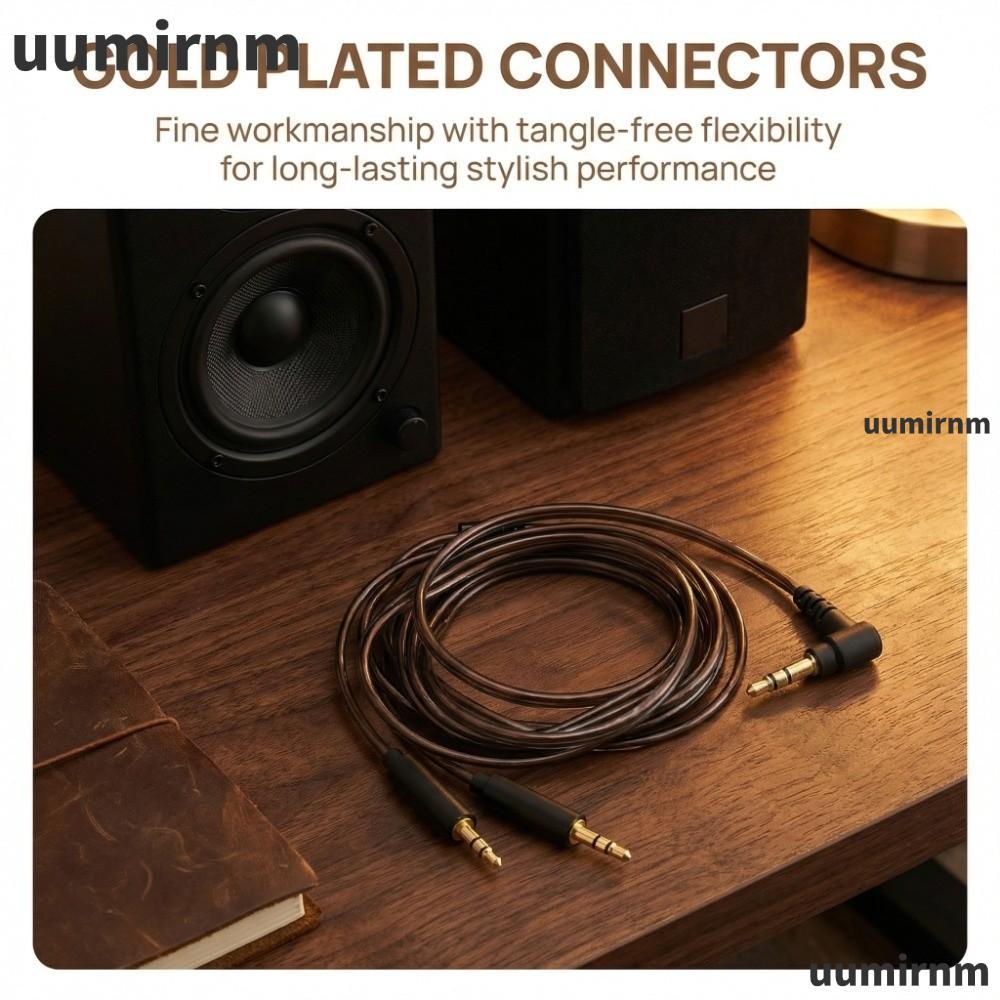 UUMIR สาย Aux, 3.5 มม.ถึง Dual 2.5 มม.หูฟังสาย, 120 ซม./47.2in Plug and Play อัพเกรดสายสัญญาณเสียงสํ
