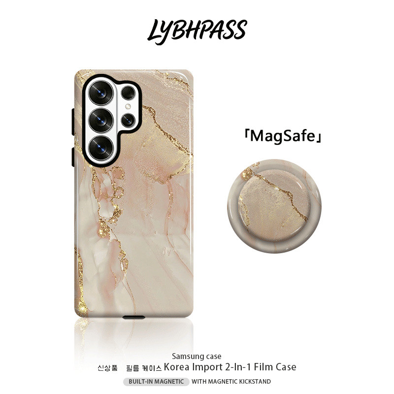 เคสซัมซุง+แม่เหล็ก Griptok MagSafe เรียบง่าย ทันสมัย ลายหินอ่อน 2ชั้น เคส Samsung galaxy s20/s21/s22