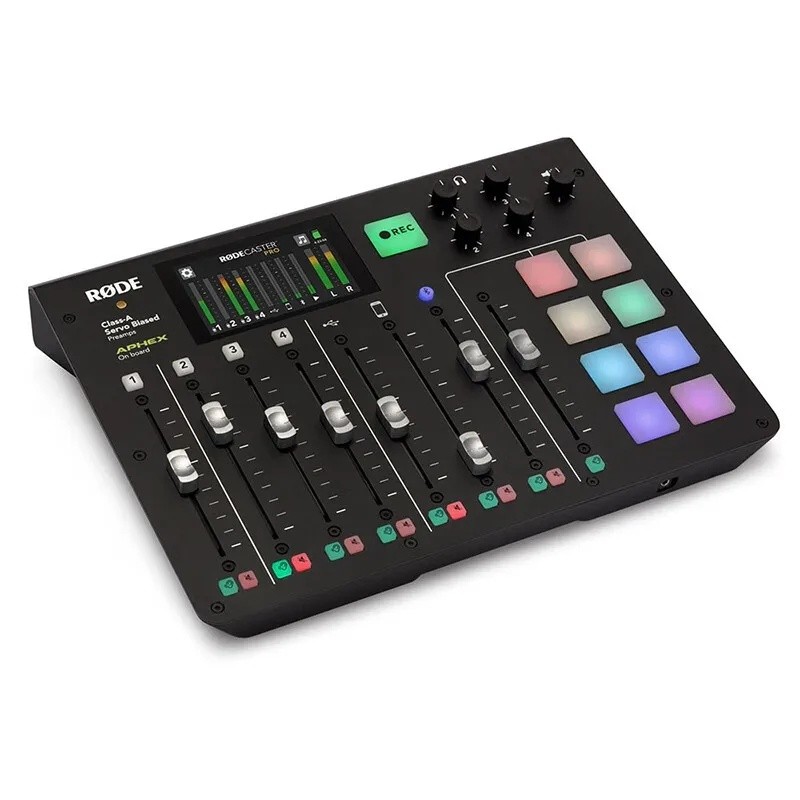 Rode Caster Pro Professional Mixer Multi Channel การ์ดเสียงภายนอก Live K เพลงบันทึกเสียง Mixer คอนโซ