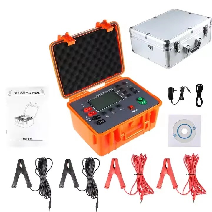 XC4W FUZRR ES3050 โลหะเครื่องทดสอบความต้านทานการก่อสร้างตัวต้านทานมิเตอร์แบบดิจิตอลเครื่องทดสอบความต