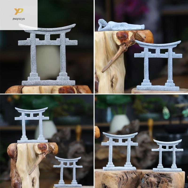 PPY พิพิธภัณฑ์สัตว์น้ําประตู Torii ของญี่ปุ่น Hideouts Cave House Garden ภูมิทัศน์ตกแต่ง