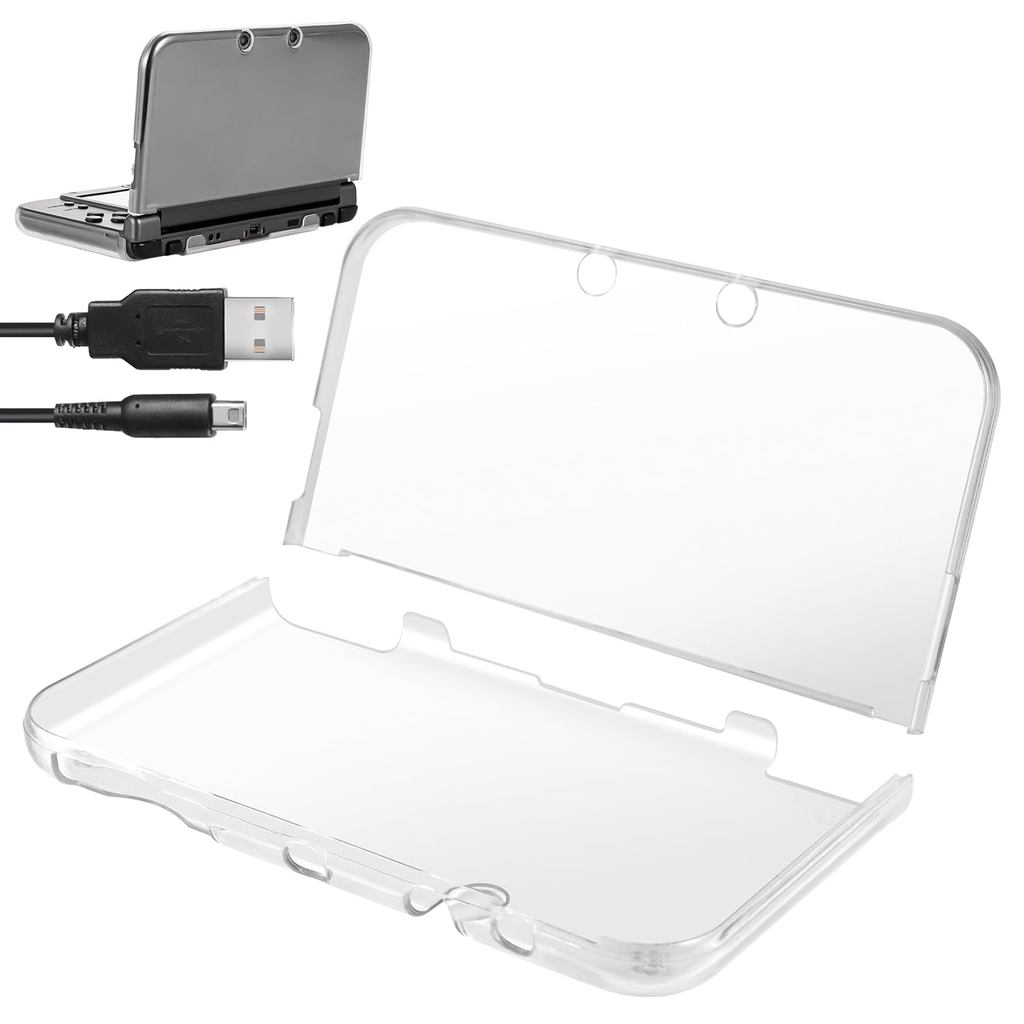 FiiMan Ultra Clear Crystal Transparent Hard Shell Protective Case Cover for Nintendo NEW 3DS XL LL, 