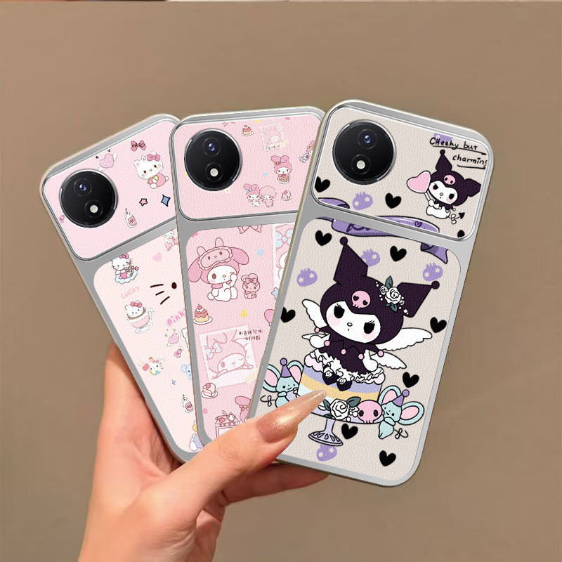 เคส vivo y02t เคส vivo y02 y02a เคสหนังป้องกันการตก