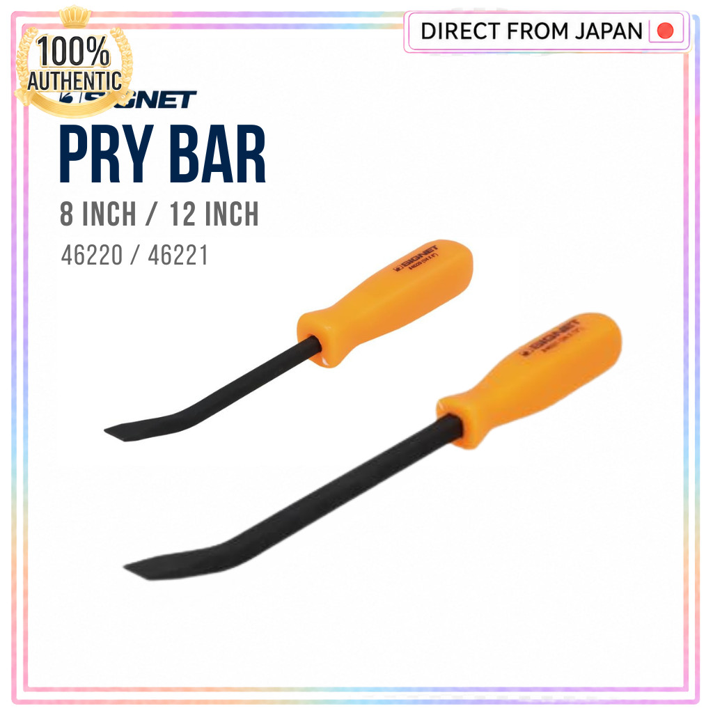 SIGNET Pry Bar 46220 46221 8 Inch 12 Inch Nail Puller Lever Tool Size Variation