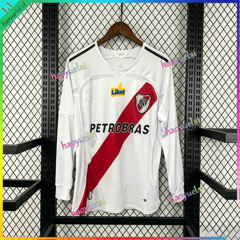2006/07 River Plate Authentic Retro Long Sleeve Home Jersey