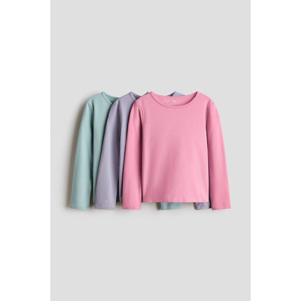 H&M(เอชแอนด์เอ็ม) เสื้อคอตตอน 3 ชิ้น เด็กหญิง 1343219_2