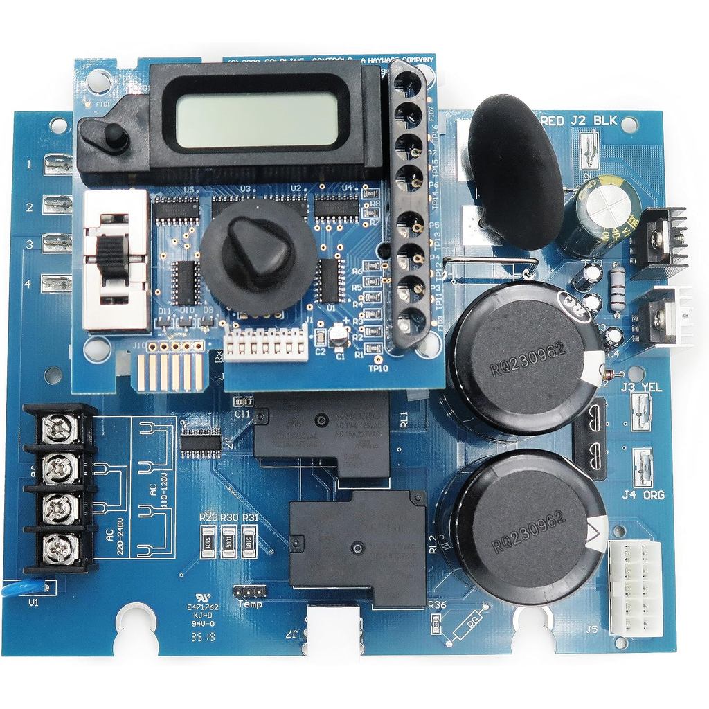 GLX-PCB-RITE แผงวงจรหลัก & GLX-PCB-DSP Display Board, ใช้งานร่วมกับ Hayward Goldline AquaRite เกลือค