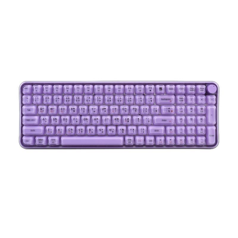 GEEZER คีย์บอร์ดไร้สาย รุ่น JELLY สีม่วง รองรับ WINDOWS MACOS ANDROID