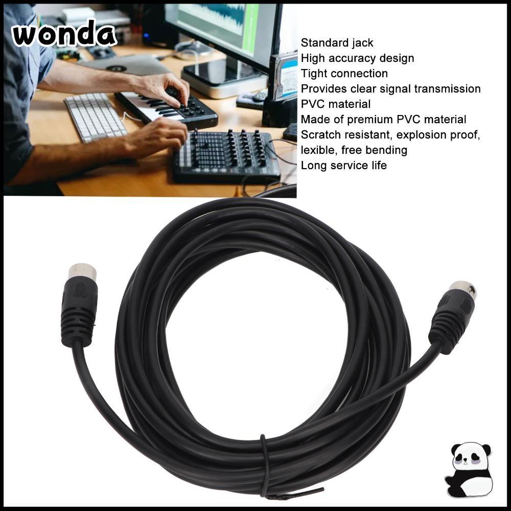 WONDA DIN 8Pin Male to DIN 8Pin Male, ความแม่นยําสูง 5m/16.4ft DIN 8Pin to DIN 8Pin Cable, ปลั๊กแอนด