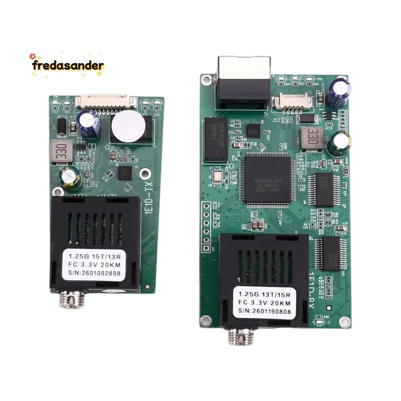 FC Singlemode Fiber 1310nm/1550nm 1 IP Ethernet Video over Fiber Optic Converter 20Km, TTL 460Kbps พ