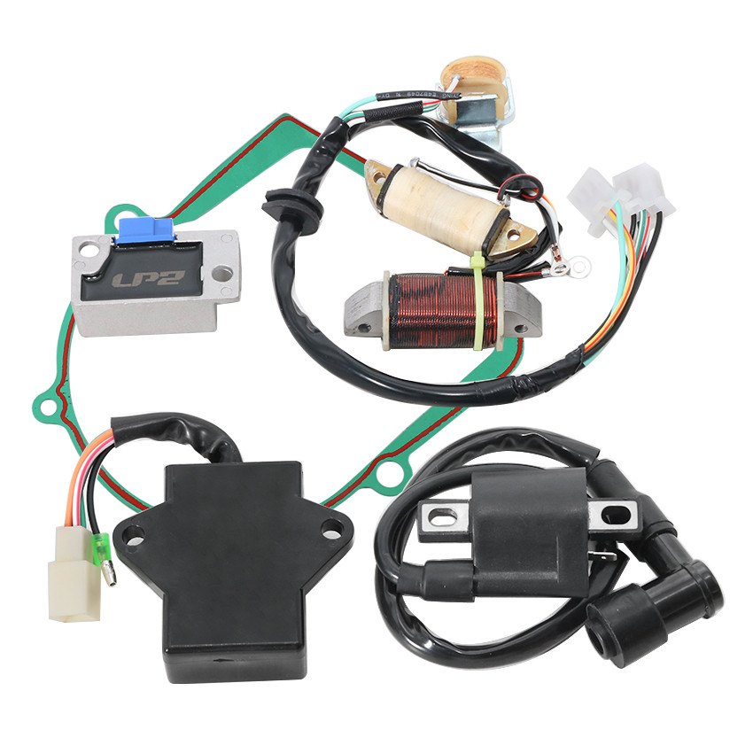 Stator Coil Regulator Rectifier ปะเก็นชุดสําหรับ Yamaha T80D Town Mate 1987-1993 T80ED Town Mate 198