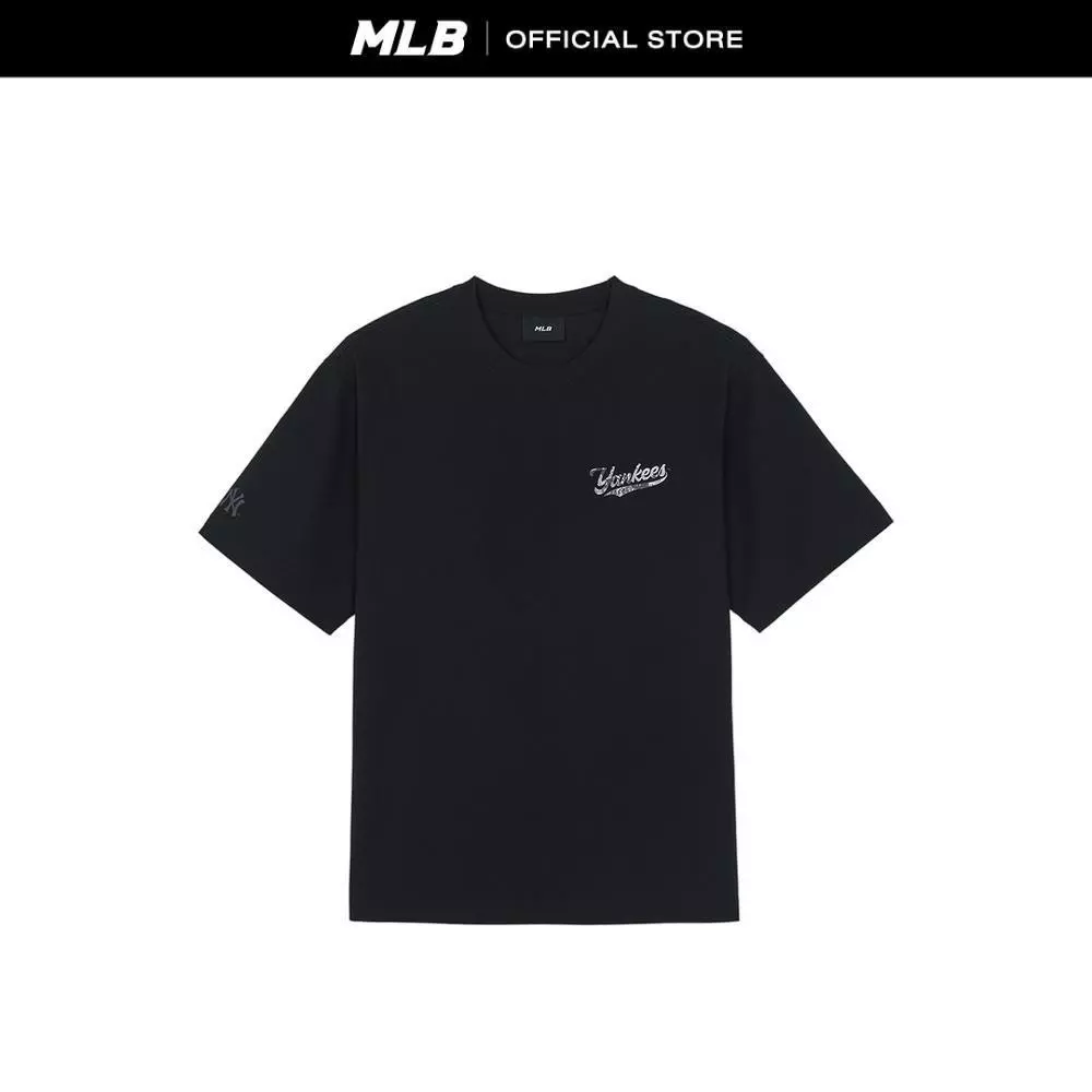 MLB เสื้อยืด ยูนิเซ็กซ์ Summer Paisley Big Lux Over Fit T-Shirts รุ่น 3ATSX0763 50BKS สีดำ