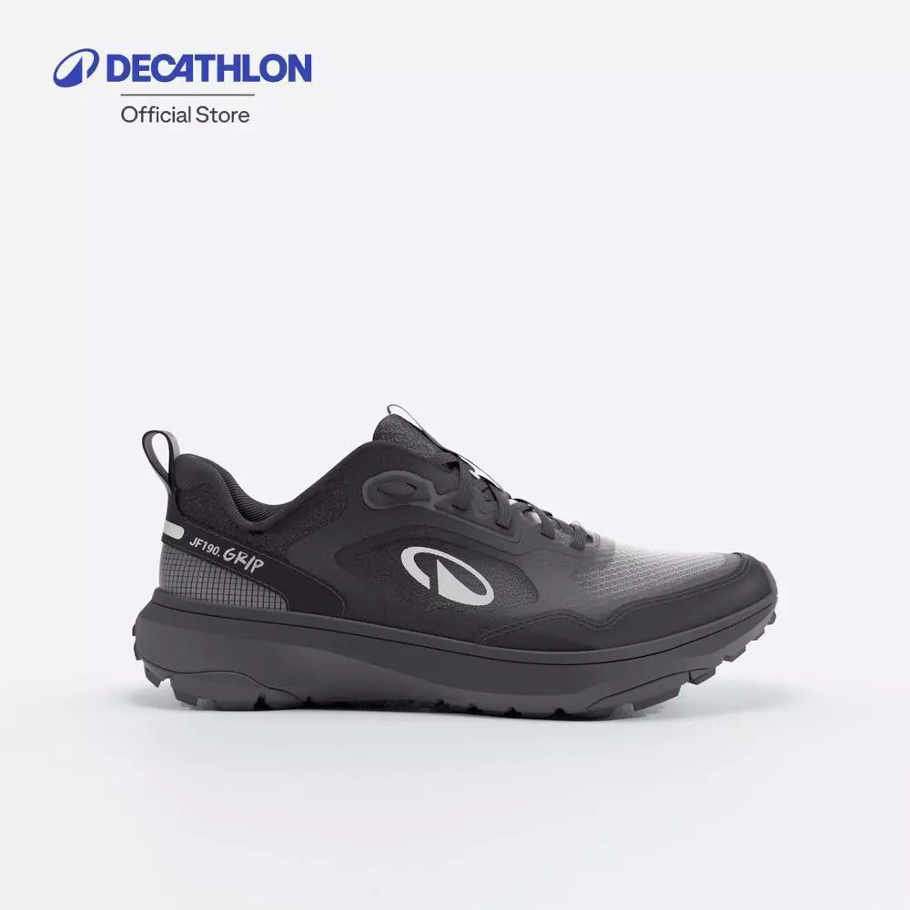 Decathlon Men'S Running And Trail Running Shoes - Kiprun รองเท้าวิ่งและวิ่งเทรลสำหรับผู้ชาย รุ่น Jf 190 Grip - Black