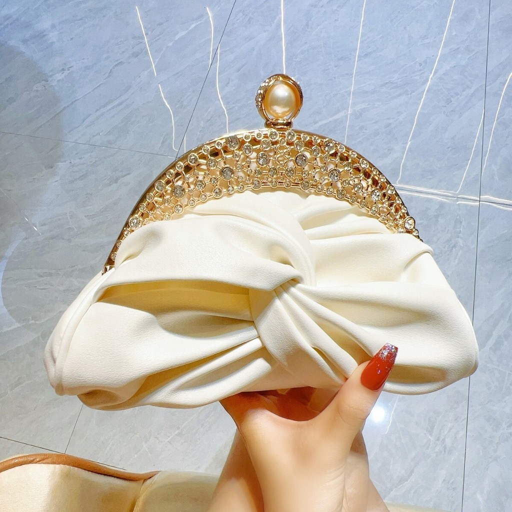 Diamond-Studded High-End Ladies Clutch Mini Small Clutch Bag Clutch Bag One-Shoulder Messenger Dinne