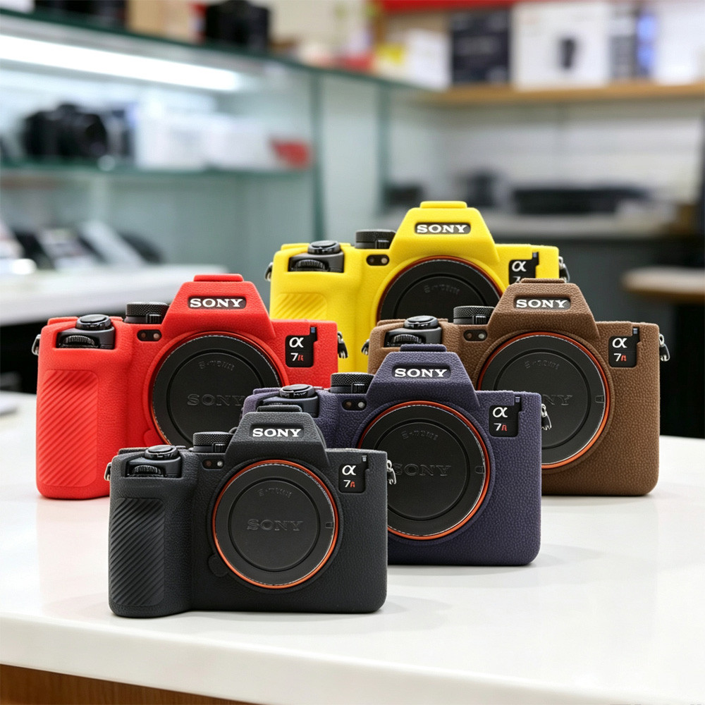 Texture เคสซิลิโคนอ่อนนุ่มกระเป๋ากล้องสําหรับ Sony A7R VI A7R6 A7R -Mark 6