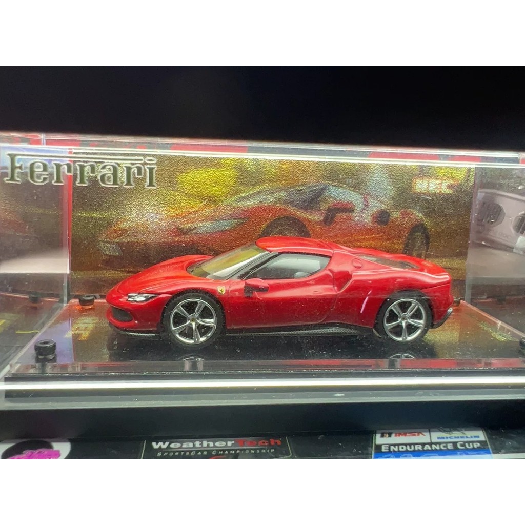 [กําพร้าสต็อกพร้อม] นิทรรศการเหนือจํากัด บีบีอาร์1: 64 เฟอร์รารีสีแดงบวก 296gtbสัมผัสขนาดเล็กปิดด้าน