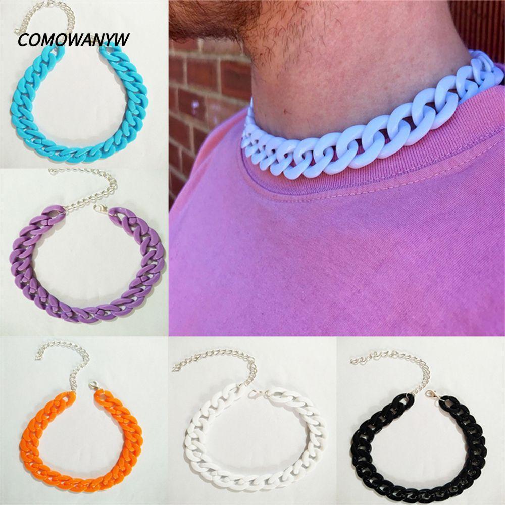 COMWANYW สร้อยคอโซ่เครื่องประดับ Bohemian Choker Hip Hop Gothic Rock Hip Hop