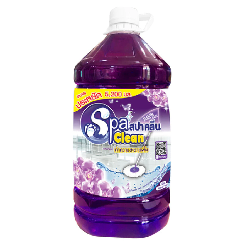 SPACLEAN น้ำยาถูพื้น กลิ่น Vanda Fresh สีม่วง ขนาด 5200 มล.