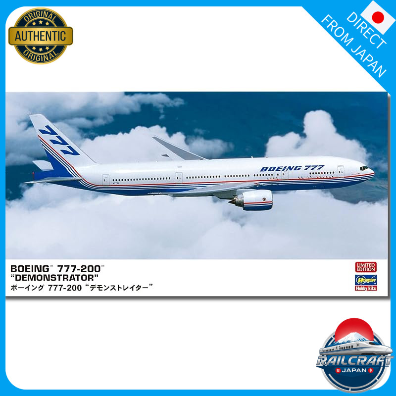 Hasegawa 1/200 Boeing 777-200 Demonstrator Plastic Model 10857