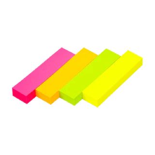ONE กระดาษโน้ตกาวในตัว รุ่น 1220 คละสี 4 สี ขนาด 0.8x3 นิ้ว (400 แผ่น/แพ็ค)