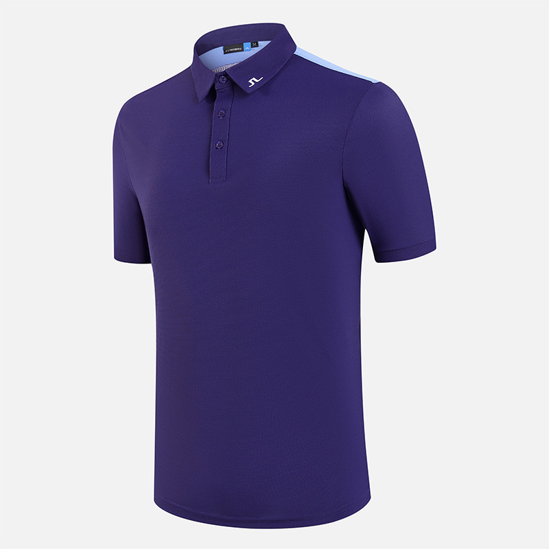 เสื้อกอล์ฟแขนสั้นสำหรับผู้ชาย Polo Shirt Golf Polyester NSA-5514（ 19TH HOLE GOLF ）