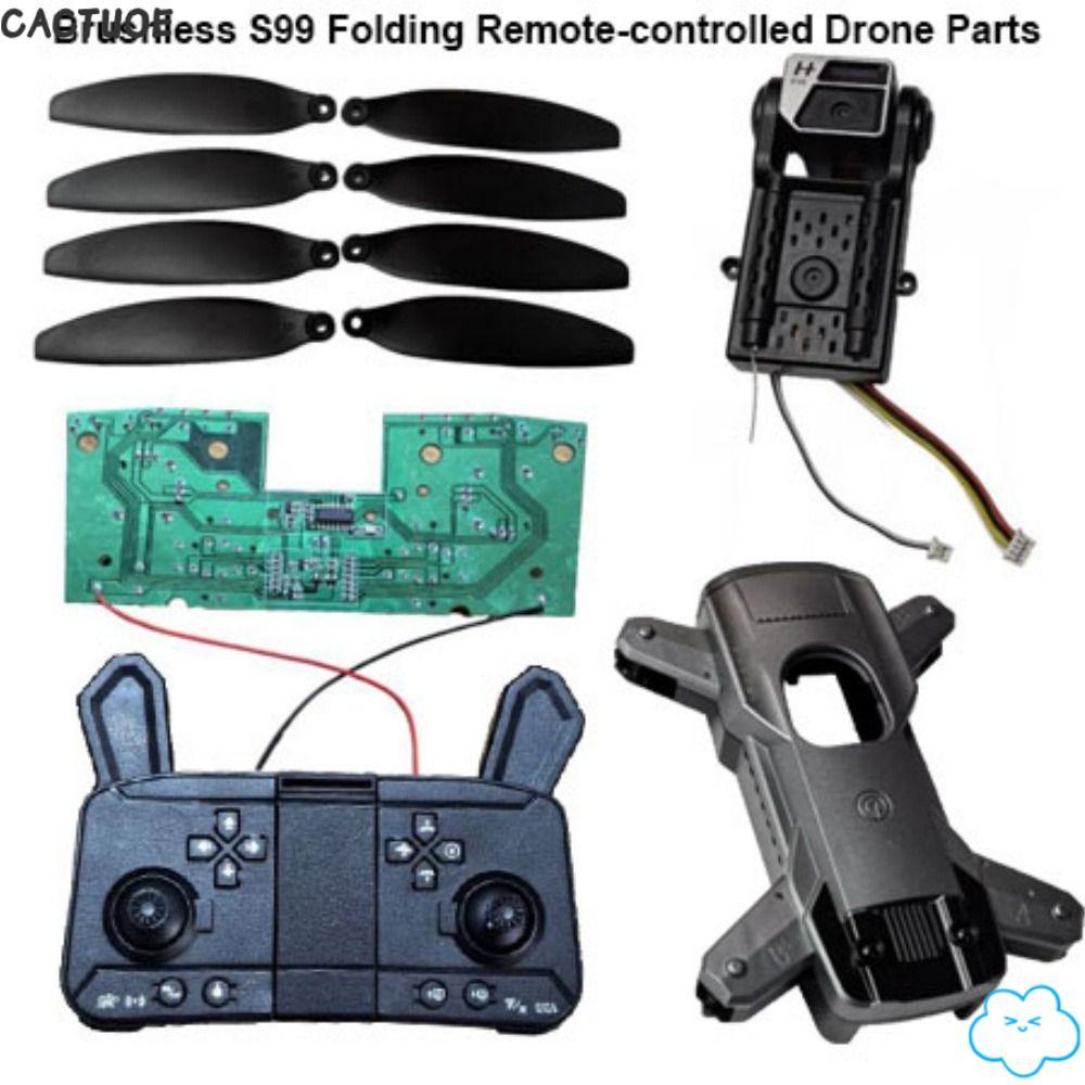 CACTUOE พับรีโมทคอนโทรล Drone Parts, 10 รูปแบบ Universal Brushless S99 ใบพัดไร้แปรง,สีดํารีโมทคอนโทร