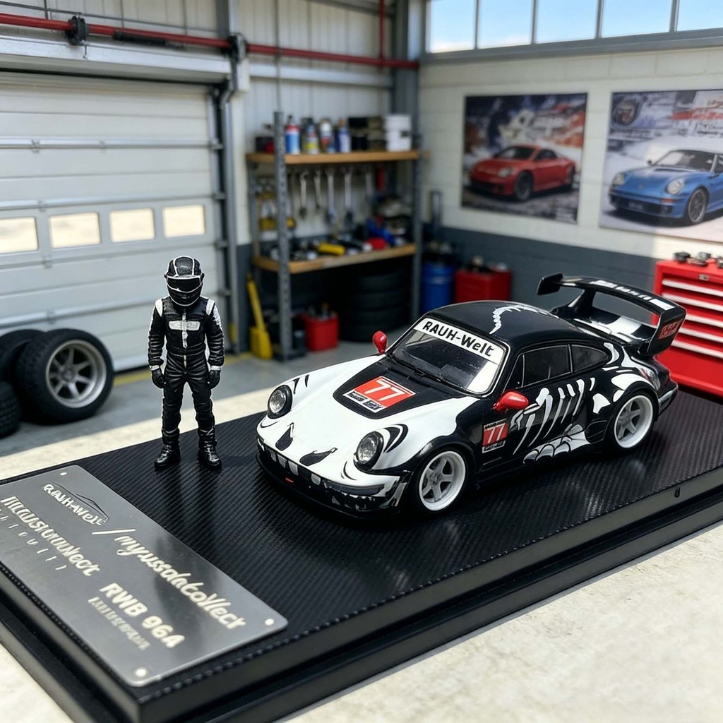 MC 1/64 RWB964 High W Diecast รุ่น High Wing สีขาว Bone Rex รถรุ่น 8.15