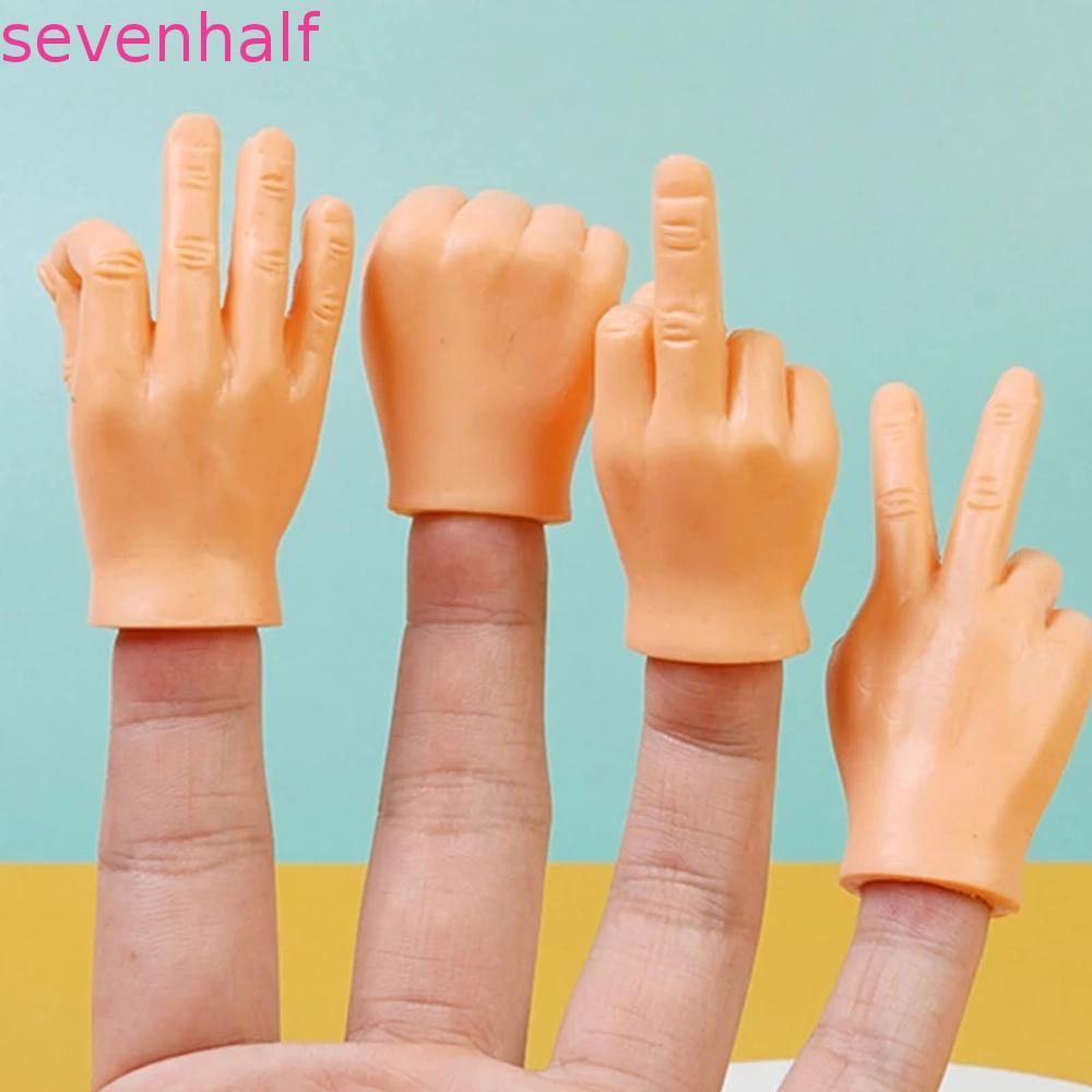 SEVENHALF Tiny Finger Hands Kid Funny Toys Small Hand Finger Fidget Cat Pet Halloween Finger Toys